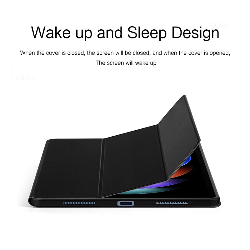 For Xiaomi Pad 6S Pro 12.4 Case Trifold Stand PU Leather Tablet Protective Cover For Xiaomi Pad 6S Pro 12.4 Case Trifold Stand PU Leather Tablet Protective Cover